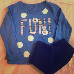 GAP 2t Girls Longsleeve and Legging Outfit